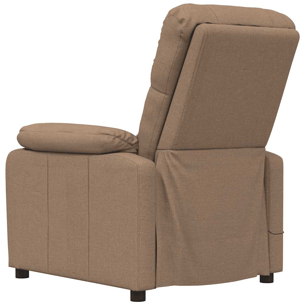 Massagesessel Hellgrau Stoff
