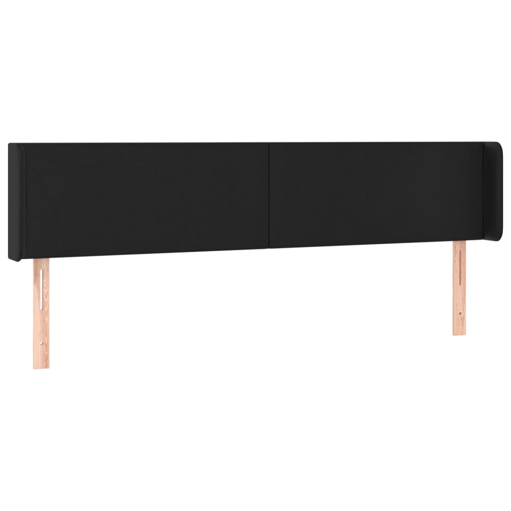 Kopfteil mit Ohren Creme 83x16x78/88 cm Kunstleder