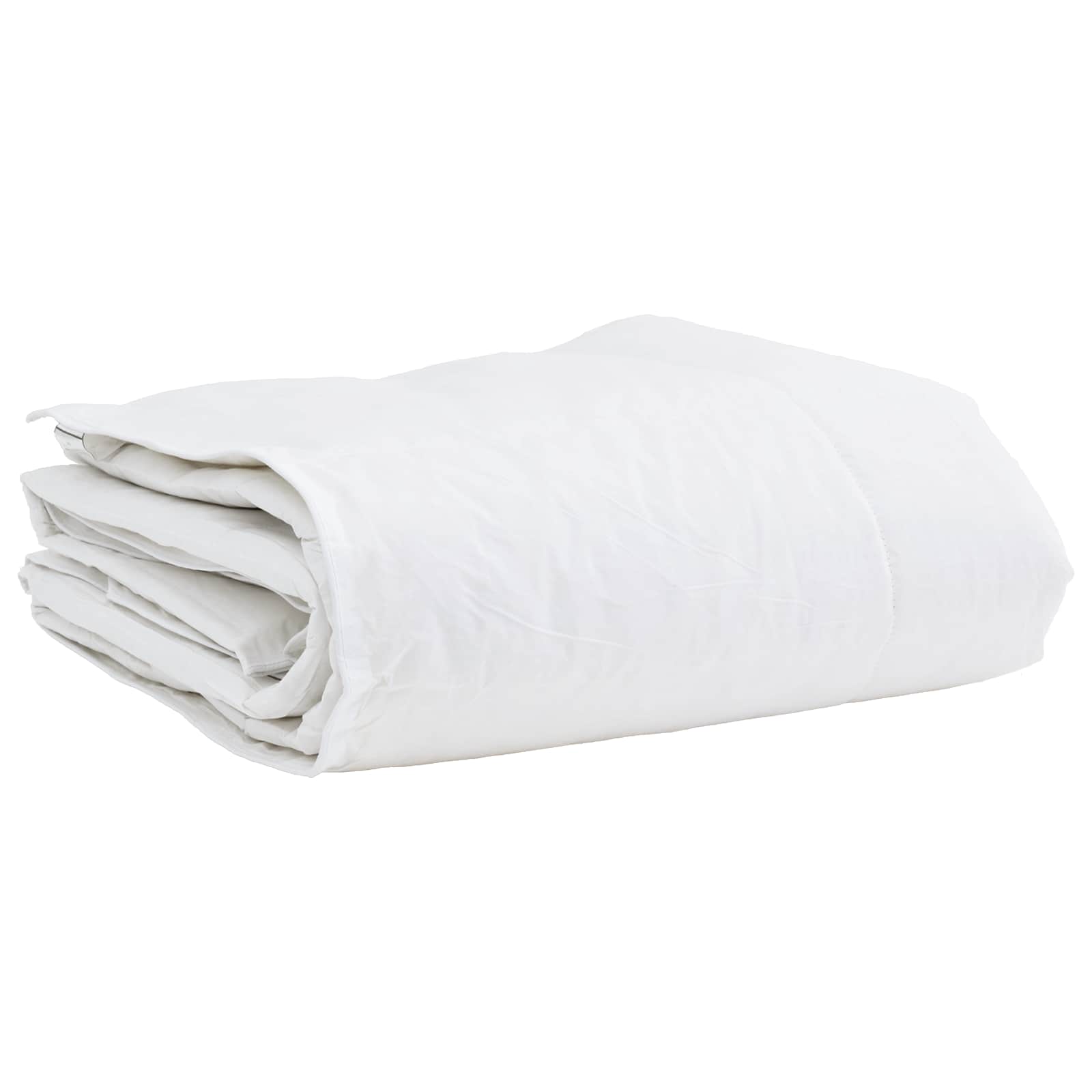 Winterbettdecke mit Kissen 2 pcs Weiß Daunenfeder