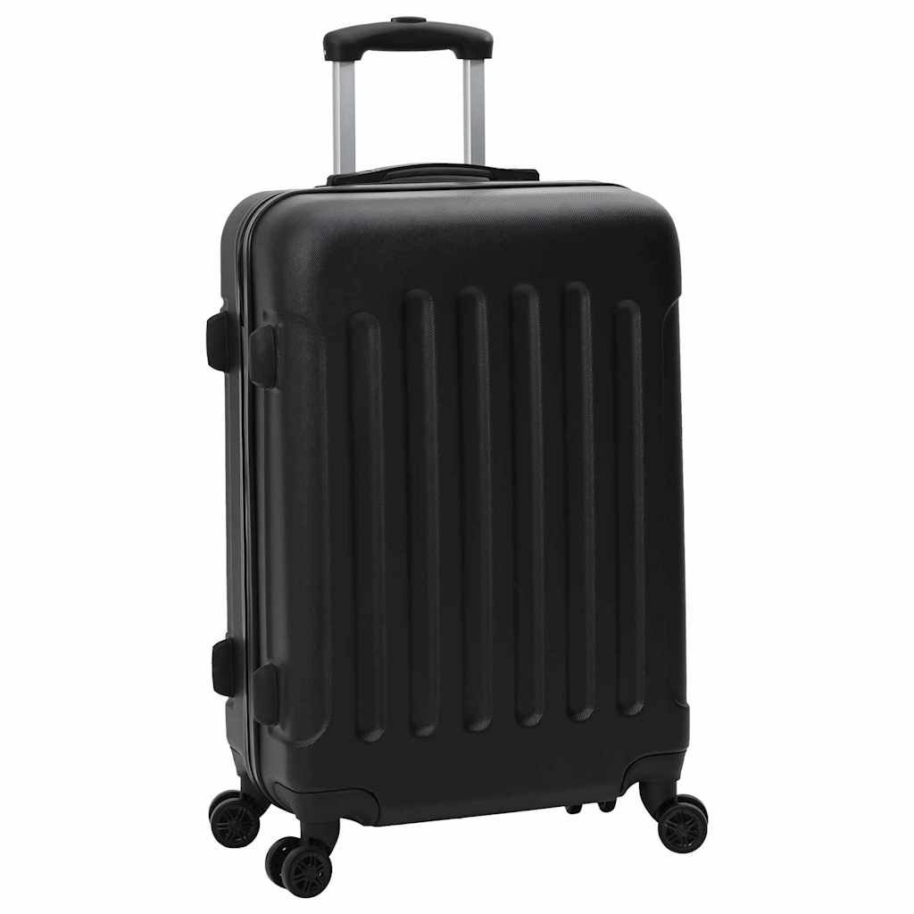 Koffer mit Schloss 3 pcs Schwarz 50 x 31 x 78 cm ABS Kunststoff