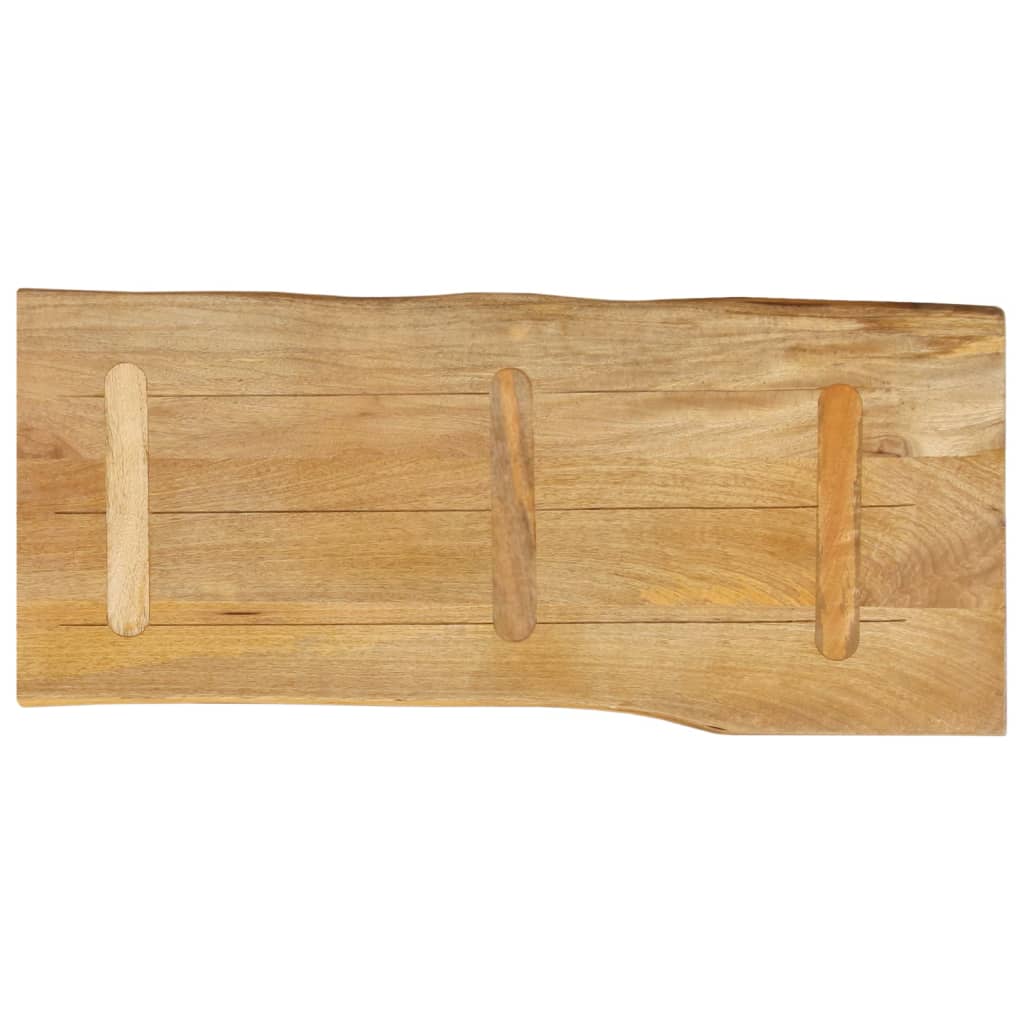 Tischplatte 40x40x2,5 cm Rechteckig Massivholz Akazie Baumkante