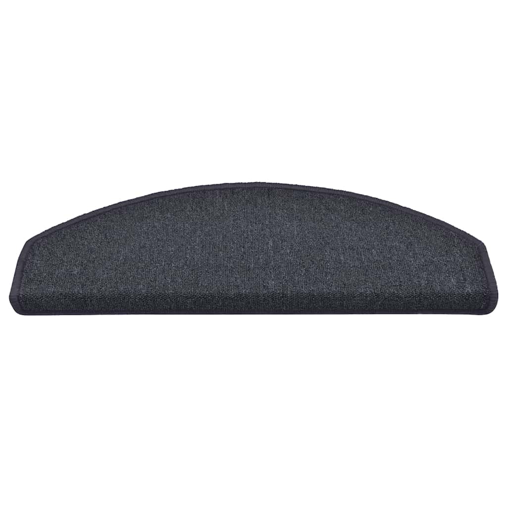 Stufenmatten 15 Stk. 56x17x3 cm Anthrazit Halbrund