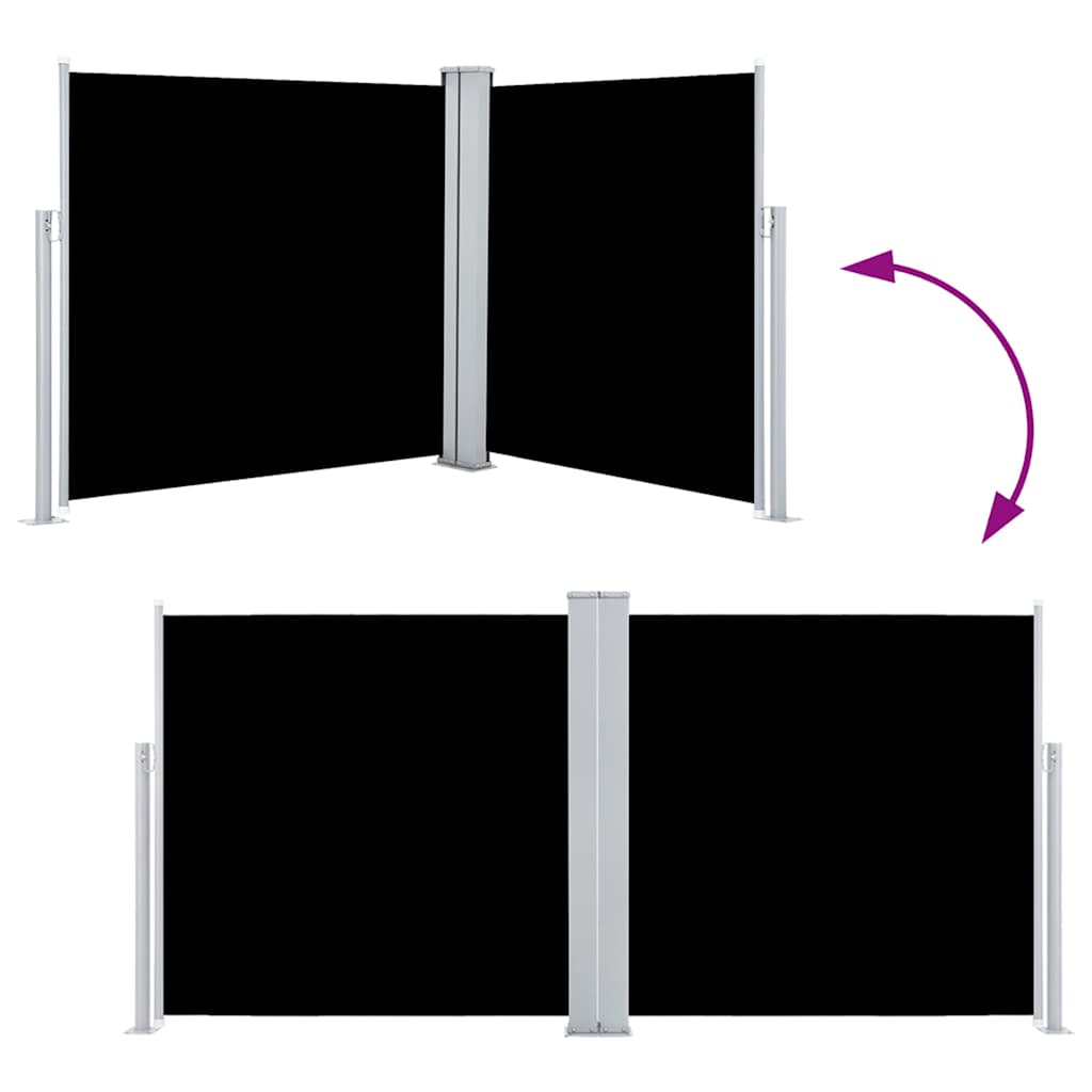 Ausziehbare Seitenmarkise 160×600 cm Braun