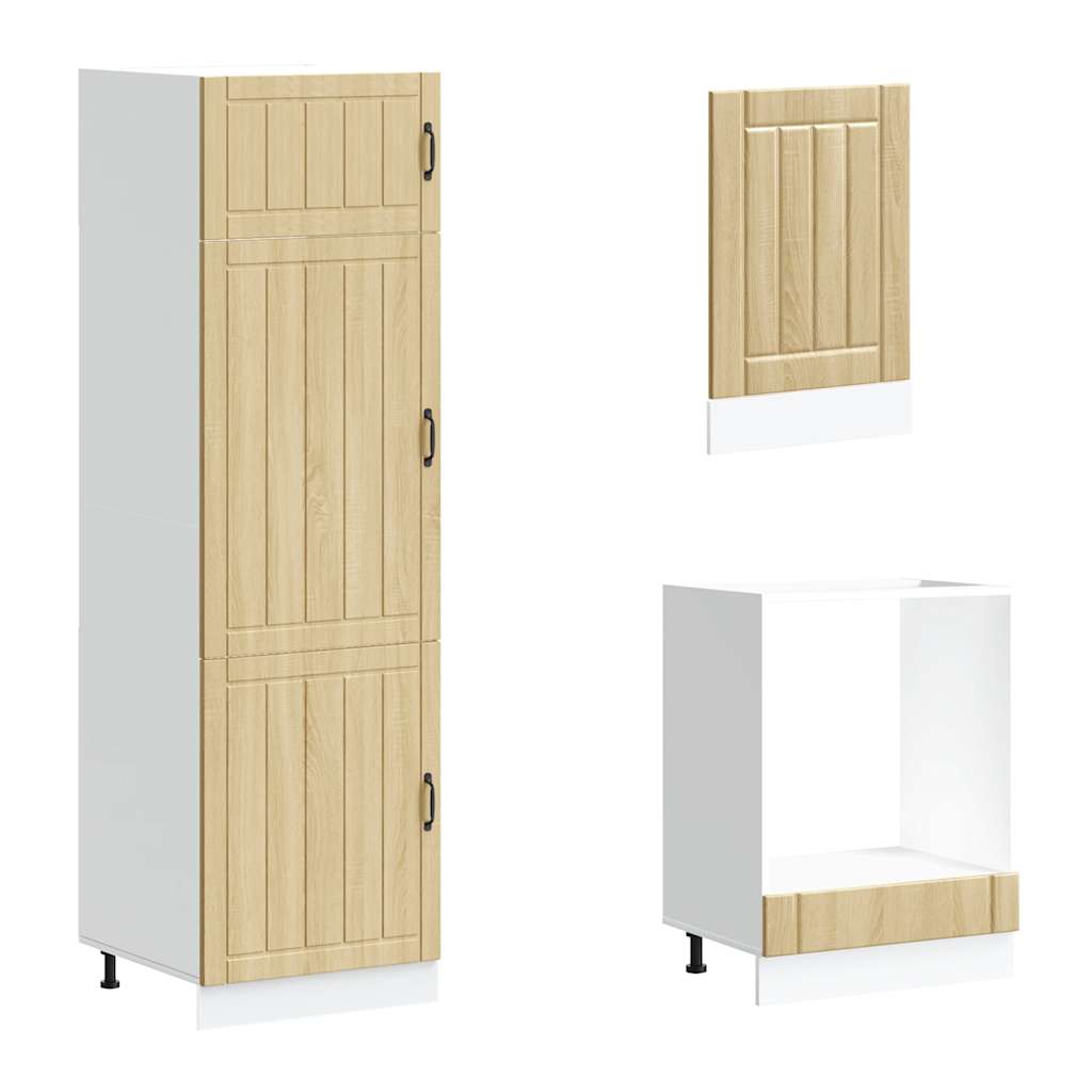 7-tlg. Küchenschrank-Set Lucca Weiß Holzwerkstoff