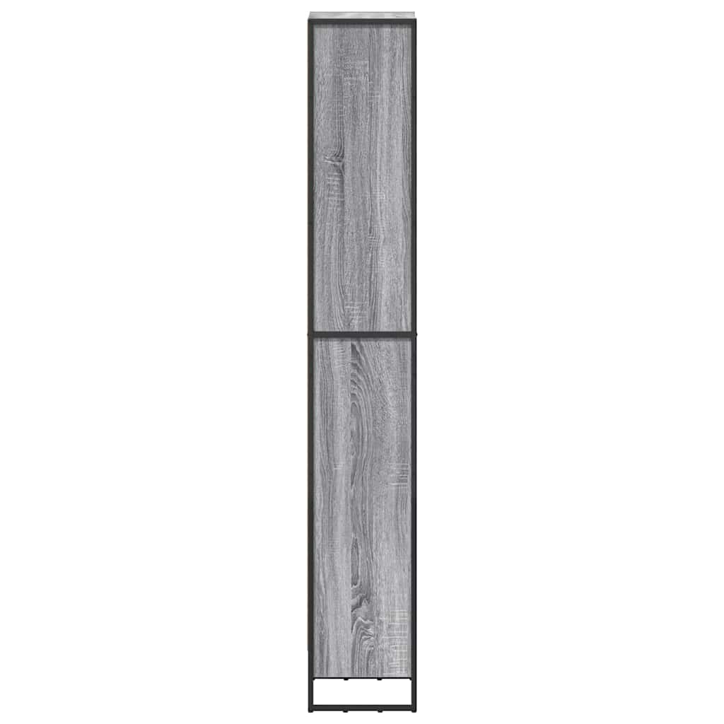 Bücherregal 2 pcs Schwarz Eichen-Optik 60 x 30 x 189,5 cm
