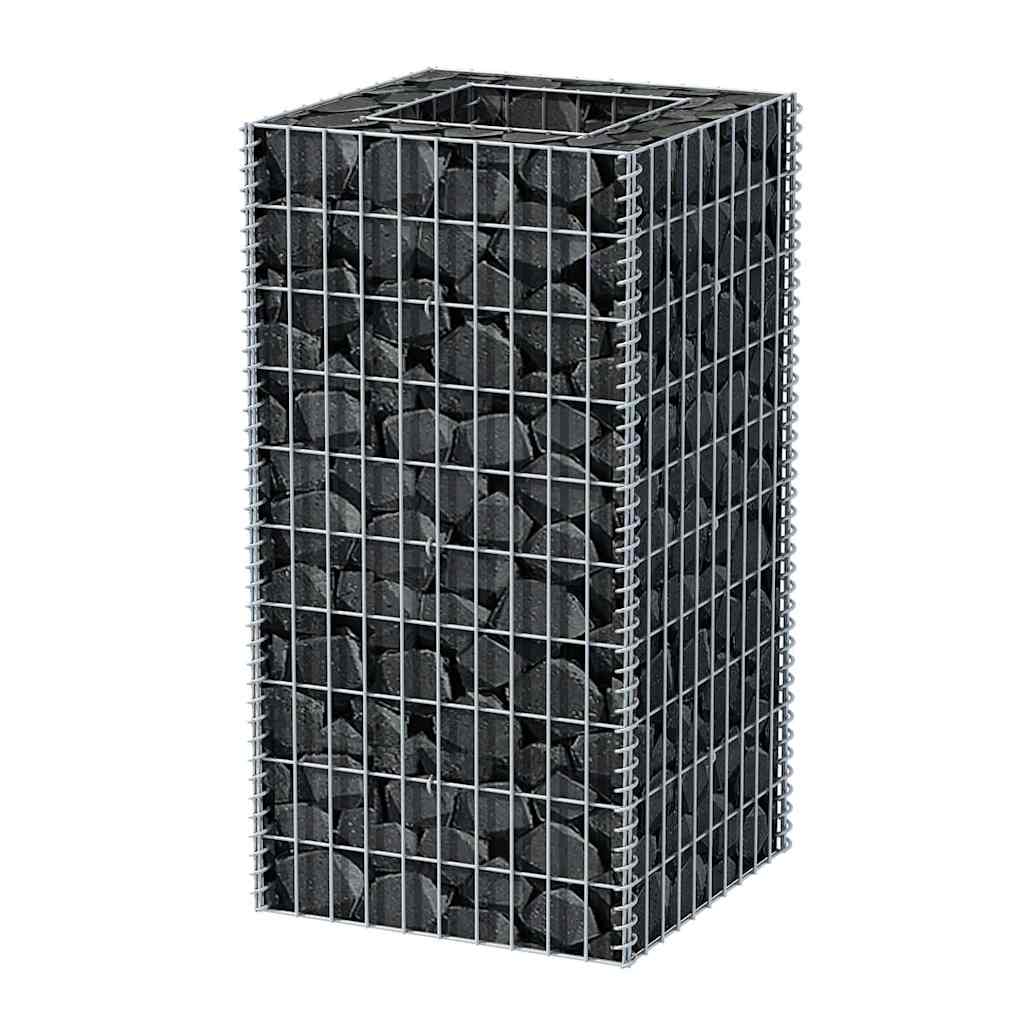 Gabionen-Hochbeet Stahl 360×90×100 cm