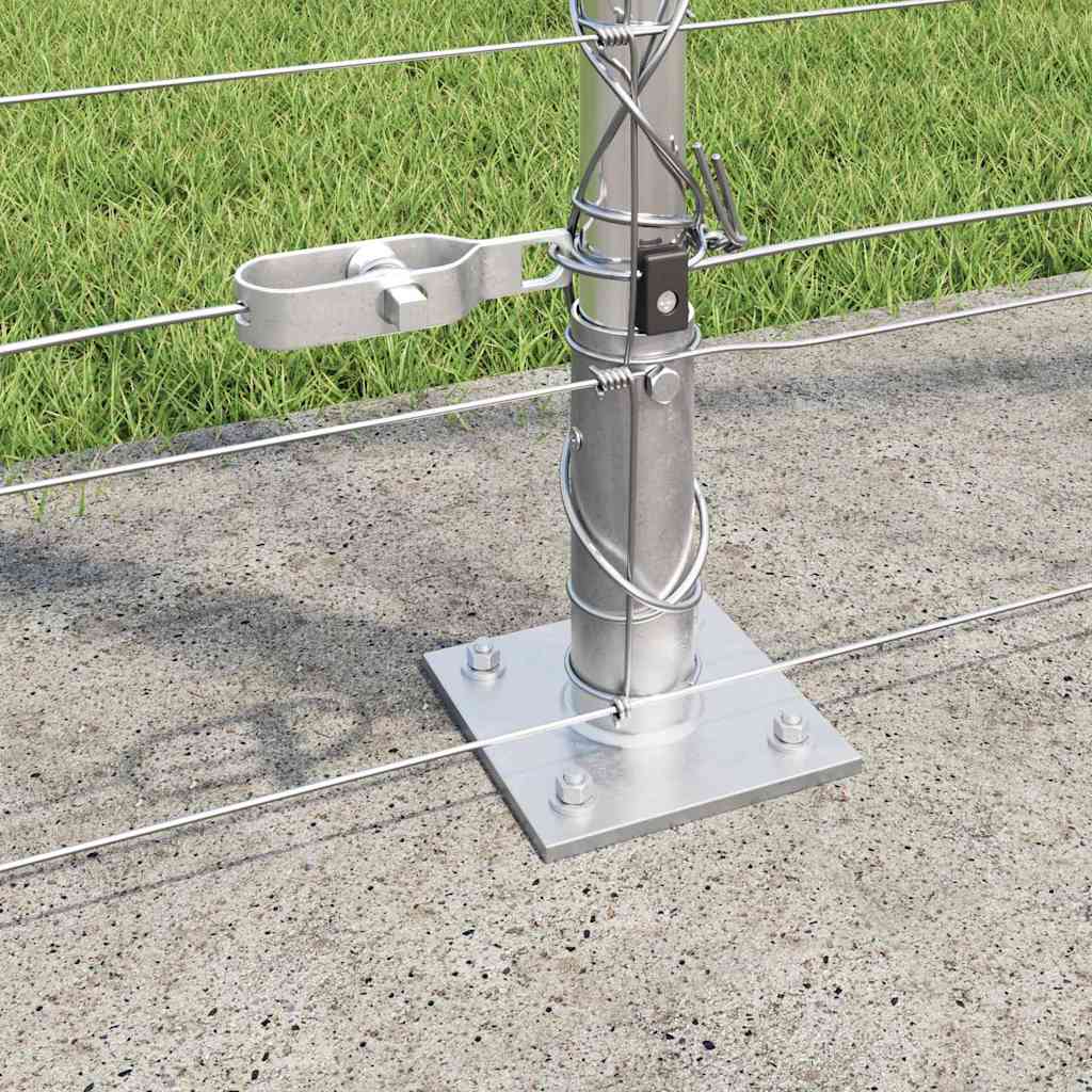 Ground Fix Geschweißter Drahtzaun 25 x 0,8 m Silber Netz