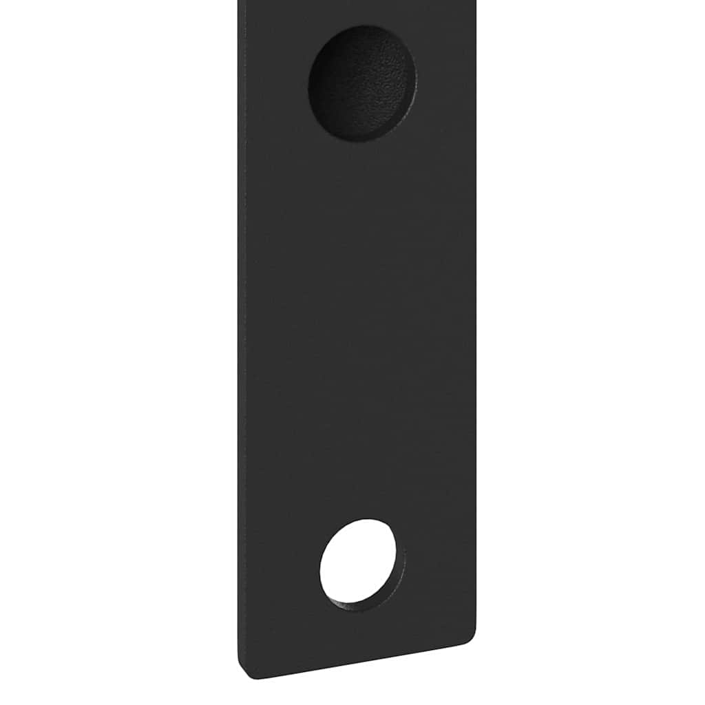 Fahnen Pole Holde Schwarz 10,5 x 7,5 x 0,25 cm Stahl