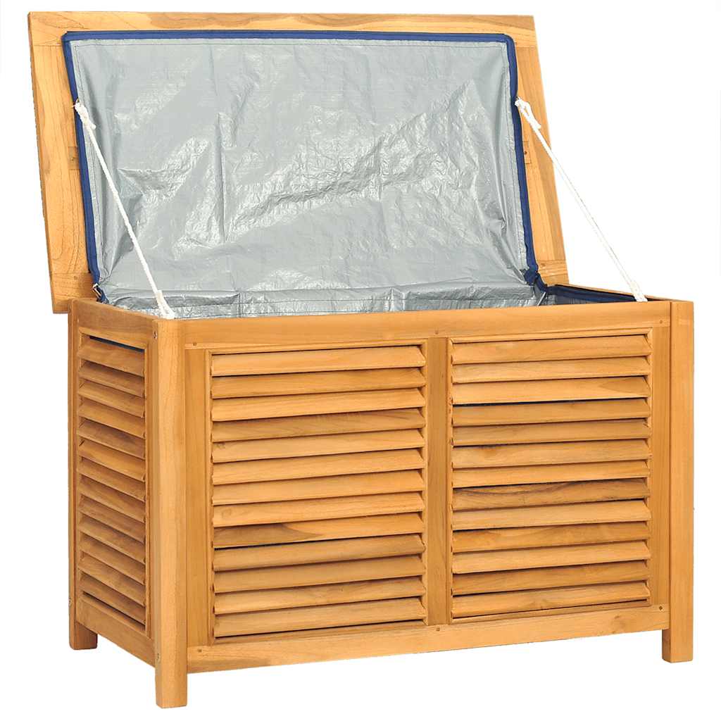 Gartenbox mit Beutel 60x50x58 cm Massivholz Teak