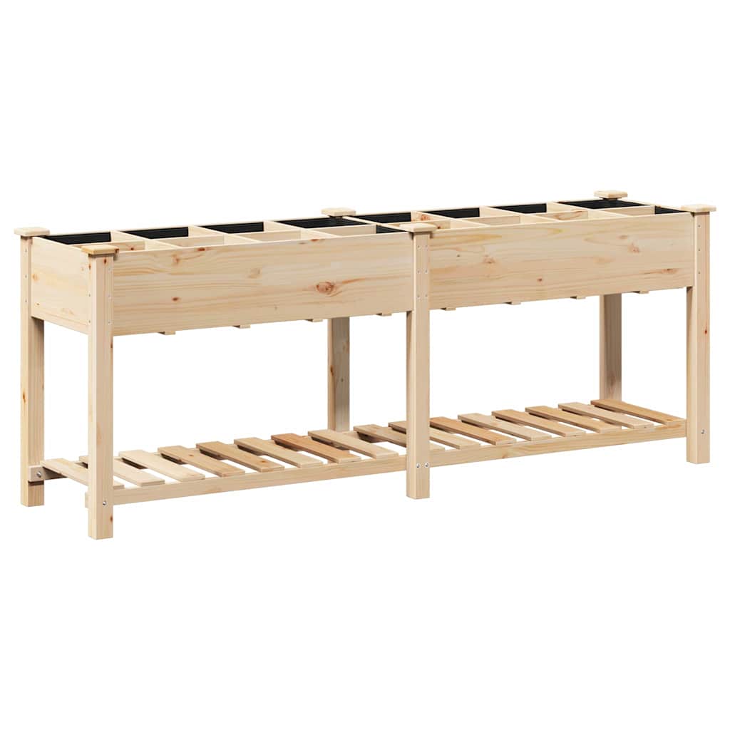 Garten-Pflanzgefäß mit Regal Beige 71 x 37 x 76,5 cm