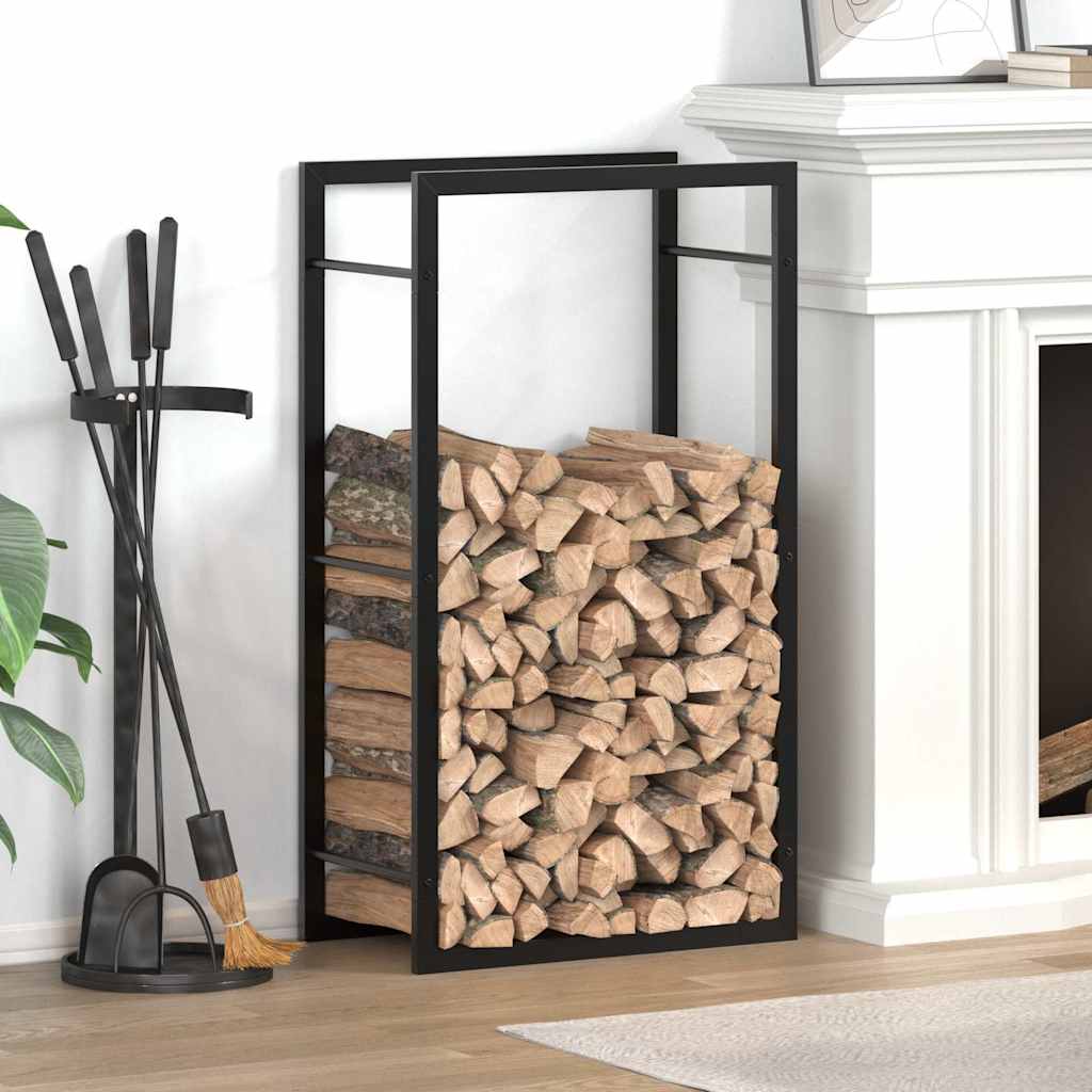 Brennholzregal 50x28x94 cm Edelstahl