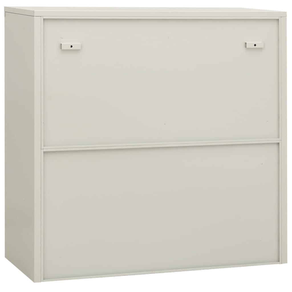 Büroschrank Weiß 90x40x70 cm Stahl