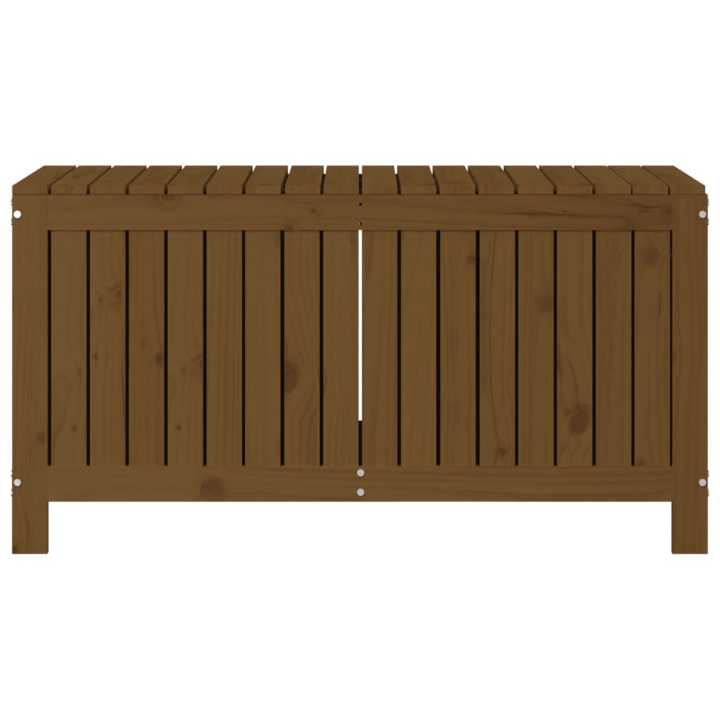 Gartentruhe Grau 76x42,5x54 cm Massivholz Kiefer