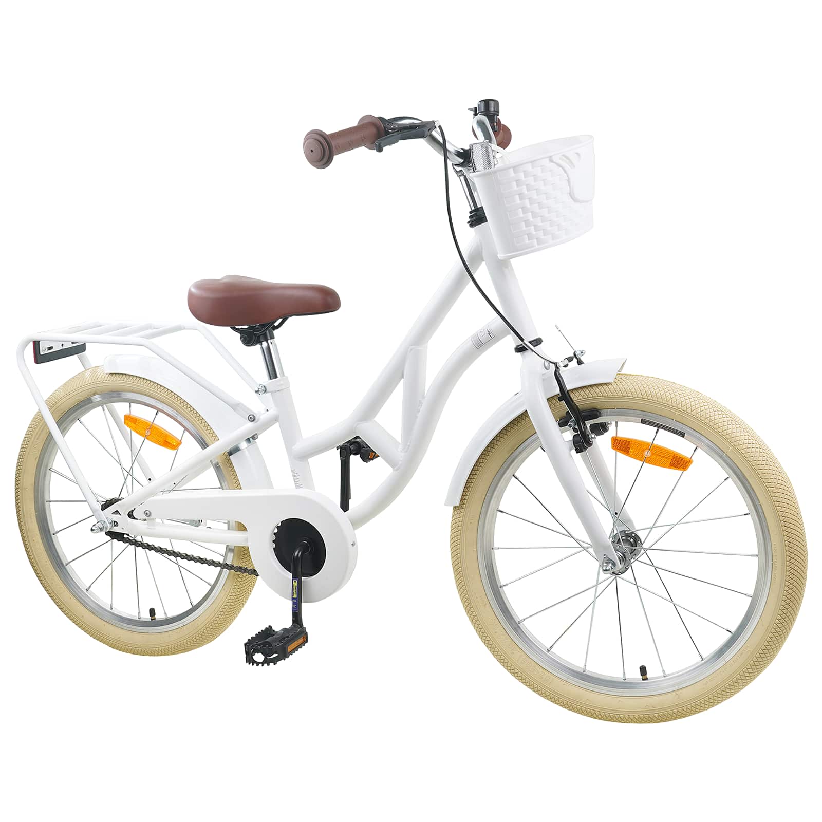 Kinderfahrrad 20 Zoll für 6-11 Jahre alt Schwarz