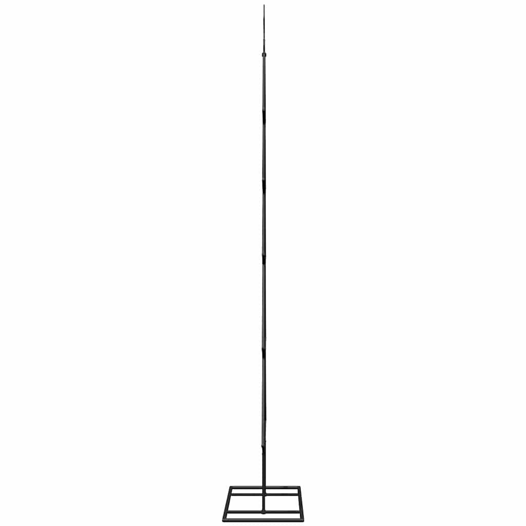 Metall Weihnachtsbaum mit Ständer Schwarz 60 cm Stahl