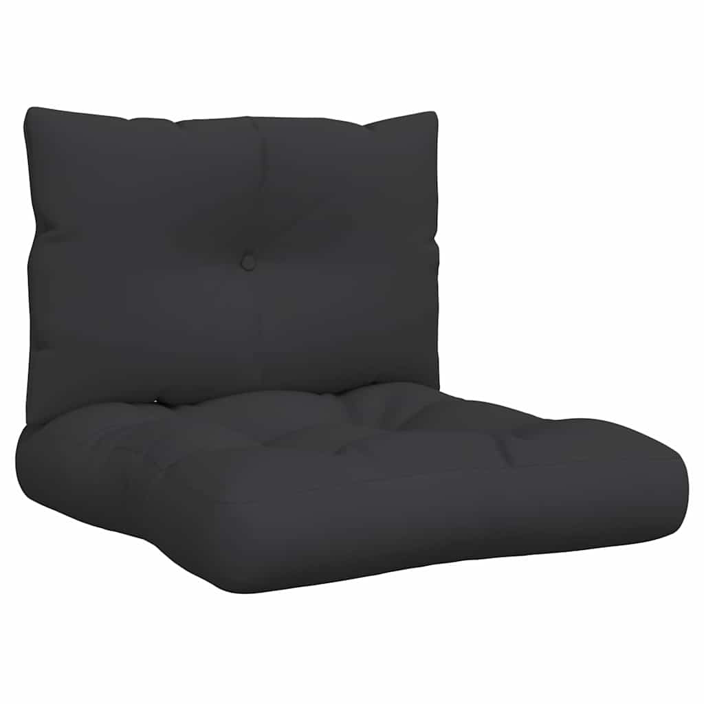 Palettenkissen 3-tlg. Taupe Stoff