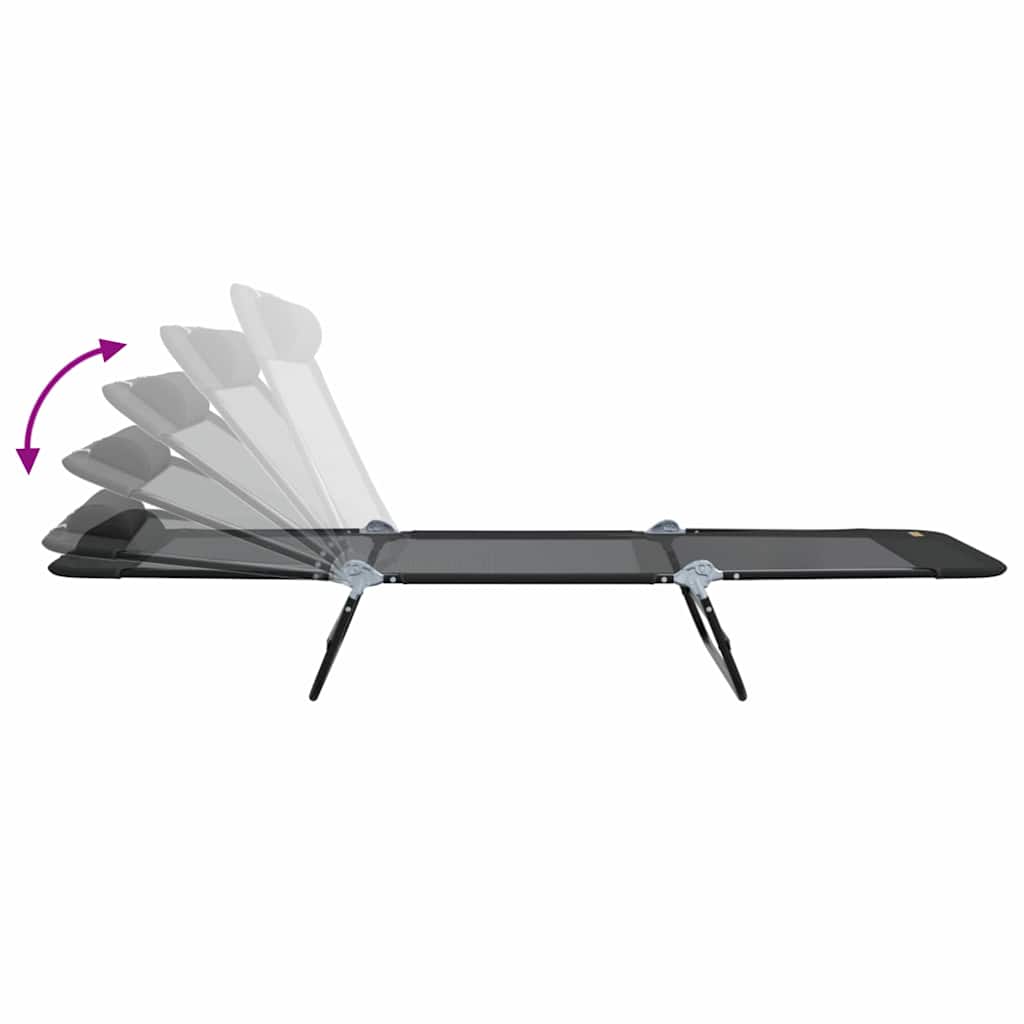 Klappbare Sonnenliege Creme 182 x 55 x 85,5 cm Textilene