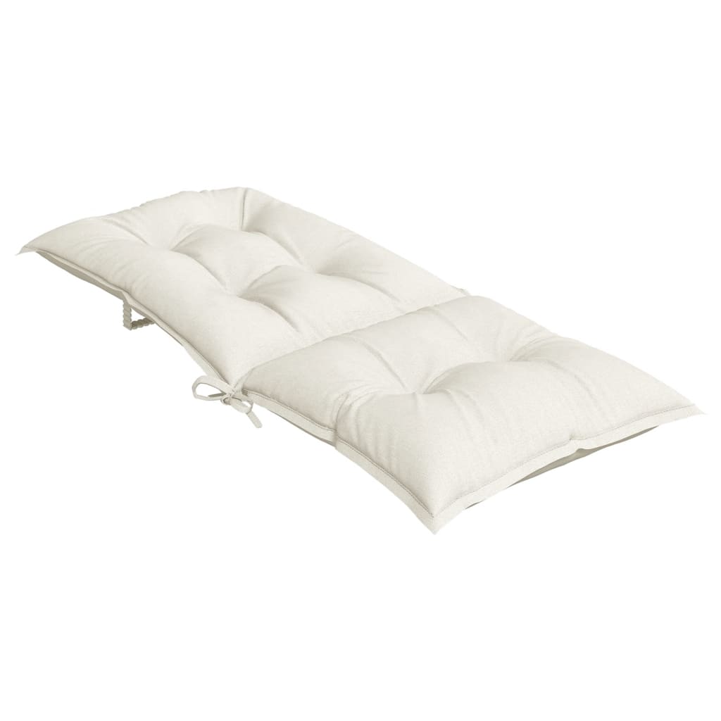 Hochlehner-Auflagen 2 Stk. Melange Anthrazit 120x50x7cm Stoff