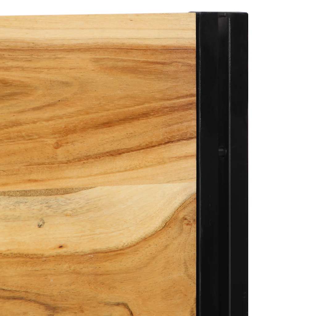 Kopfteil 100 cm Massivholz Mango und Eisen