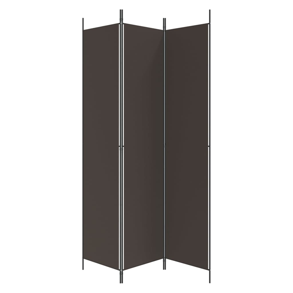 3-teiliger Raumteiler Beige 150 x 220 cm Stoff