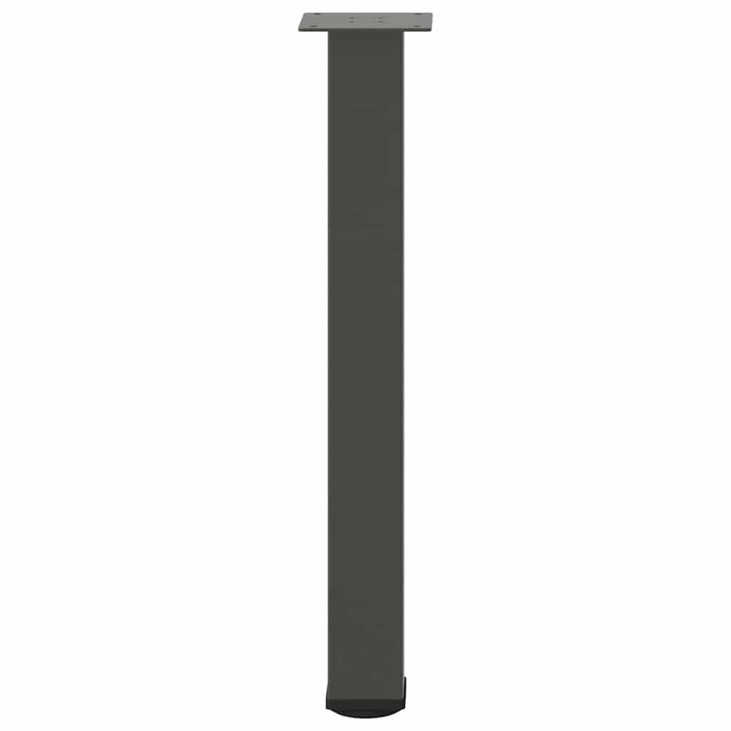 Bartischbeine 4 Stk. Schwarz 100-102 cm Stahl