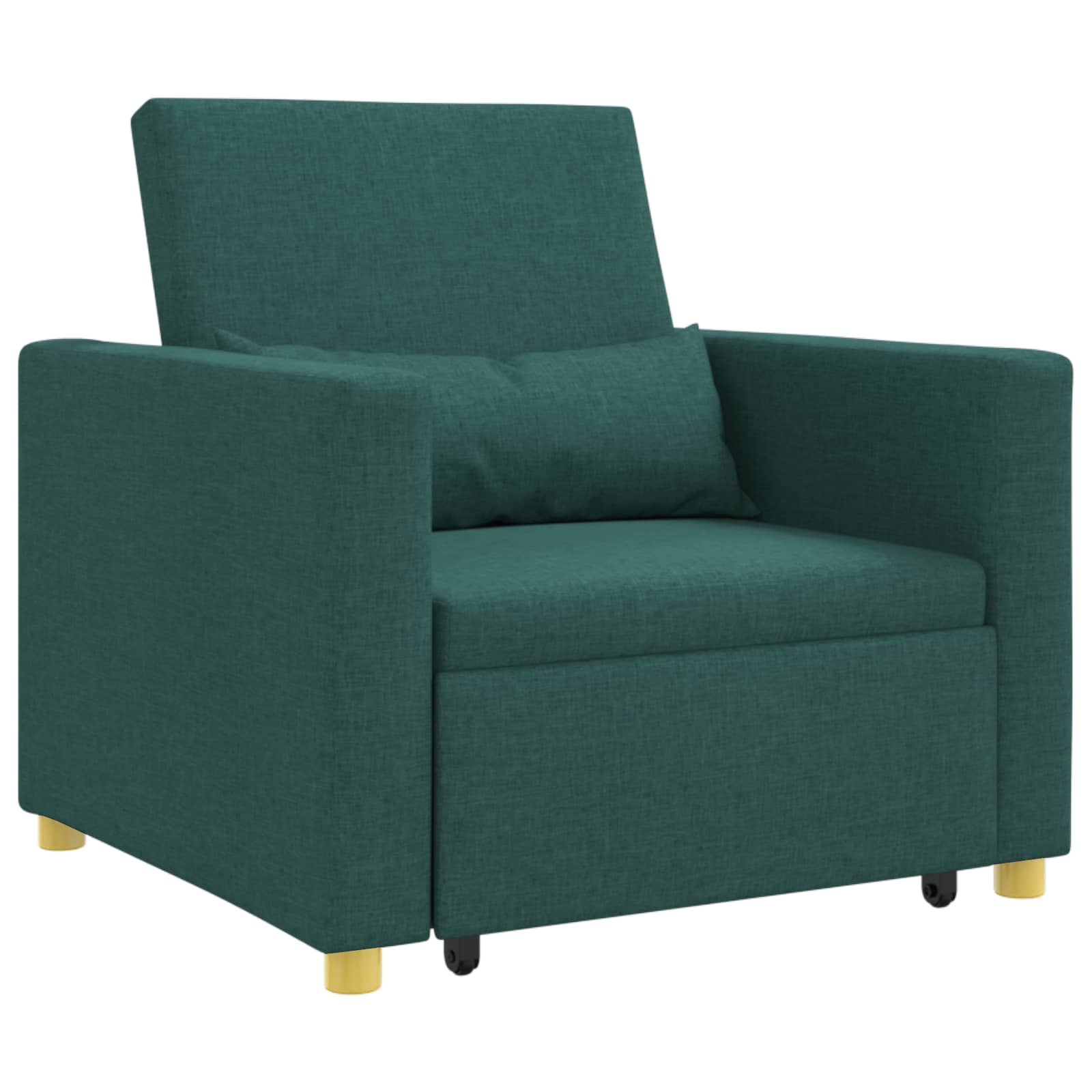 Ausziehbare Schlafcouch Einzel Hellgrau 90 x 165 x 87 cm Stoff