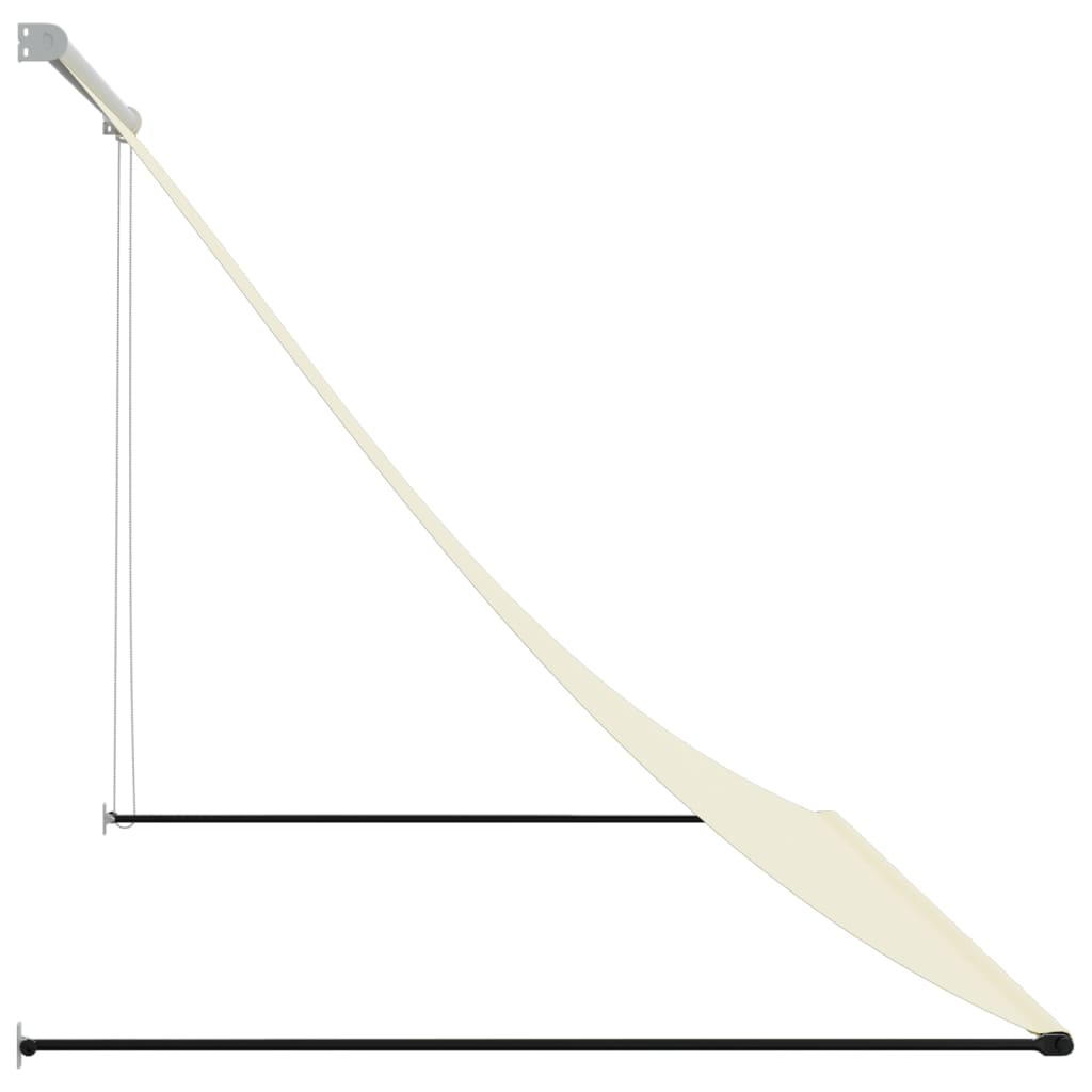 Markise Einziehbar Anthrazit 100x150 cm Stoff und Stahl