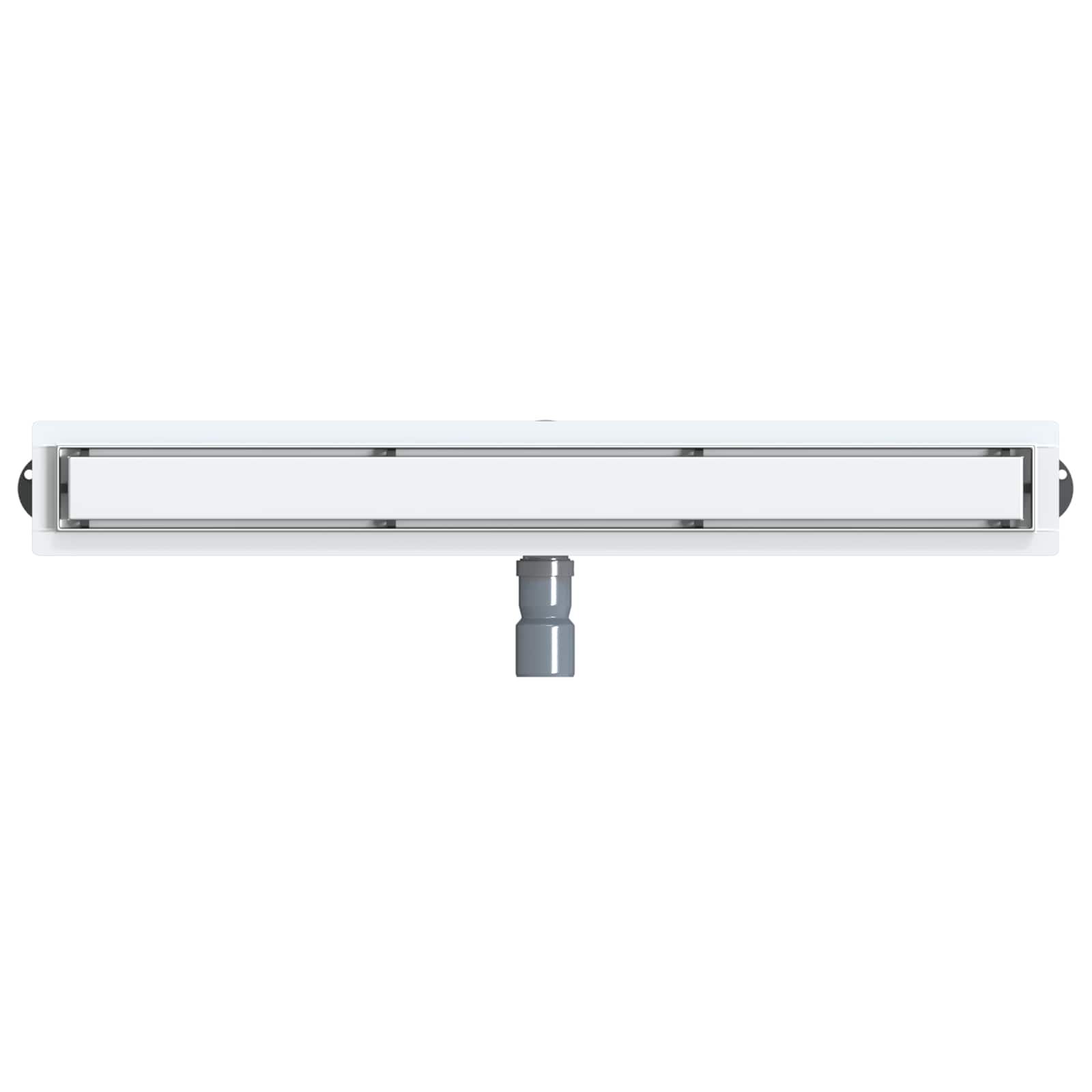 Duschablauf 2-in-1 mit 360° Siphon Silber 54 x 11 x 9,5 cm