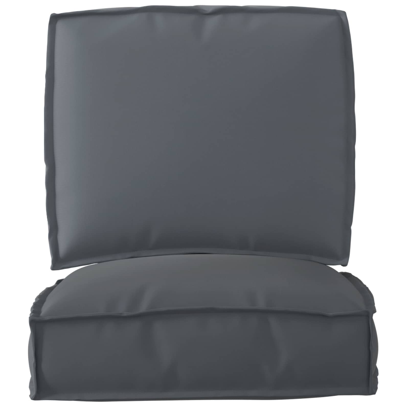 Palettenkissenset 2 pcs Grau 50 x 50 x 12 cm Oxford-Stoff