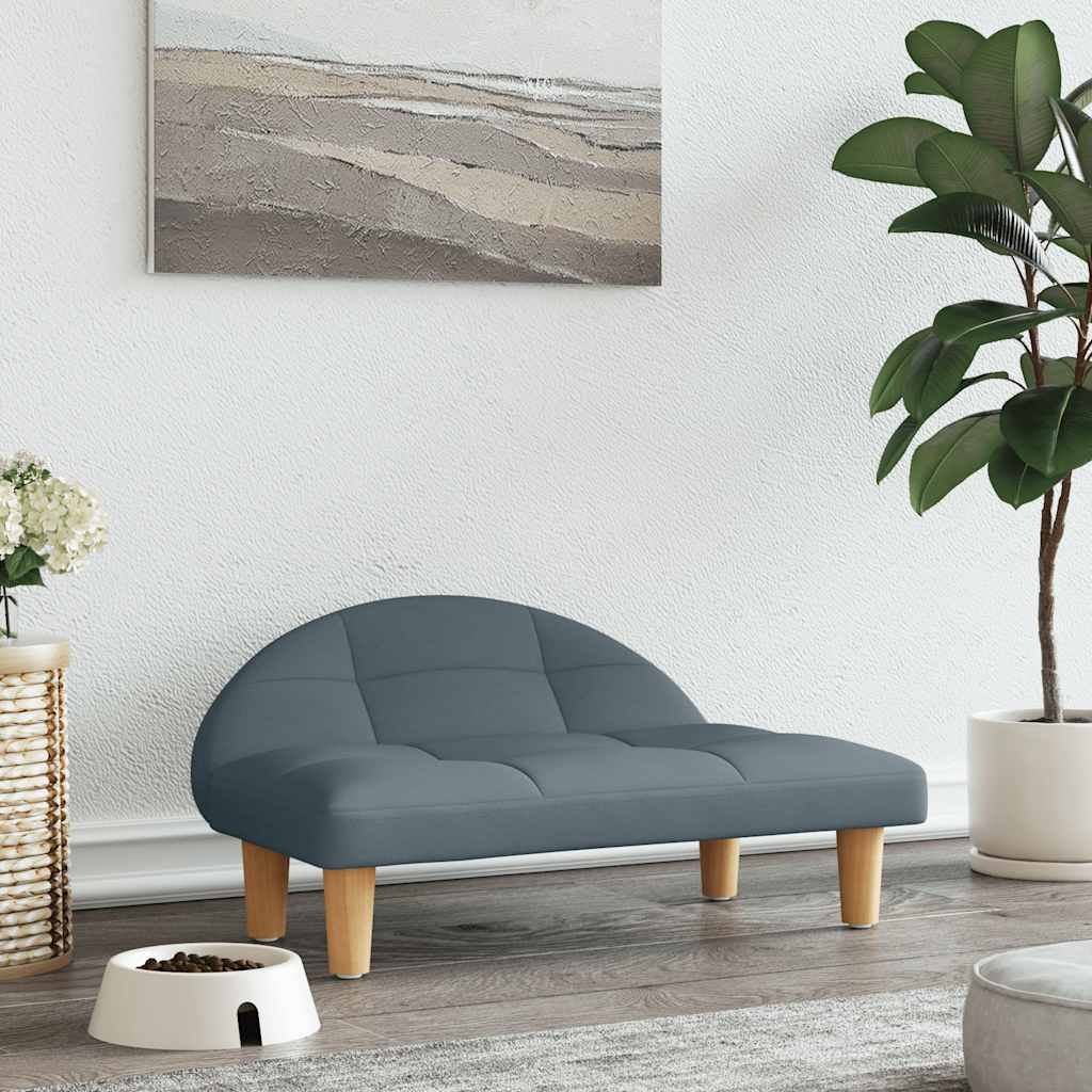 Hundebett Creme 70x52x30 cm Stoff