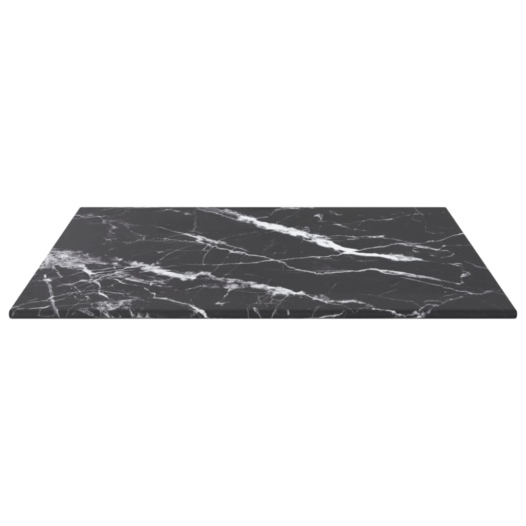Tischplatte aus gehärtetem Glas quadratisch 700x700 mm