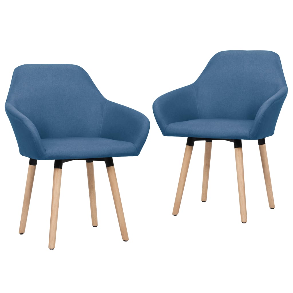 Esszimmerstühle 4 Stk. Blau Stoff
