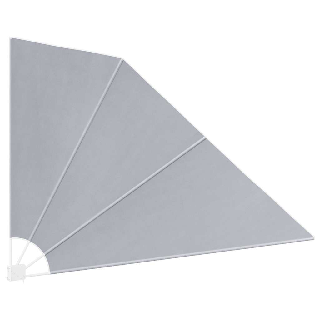 Faltbarer Balkonfächer Grau 210×210 cm
