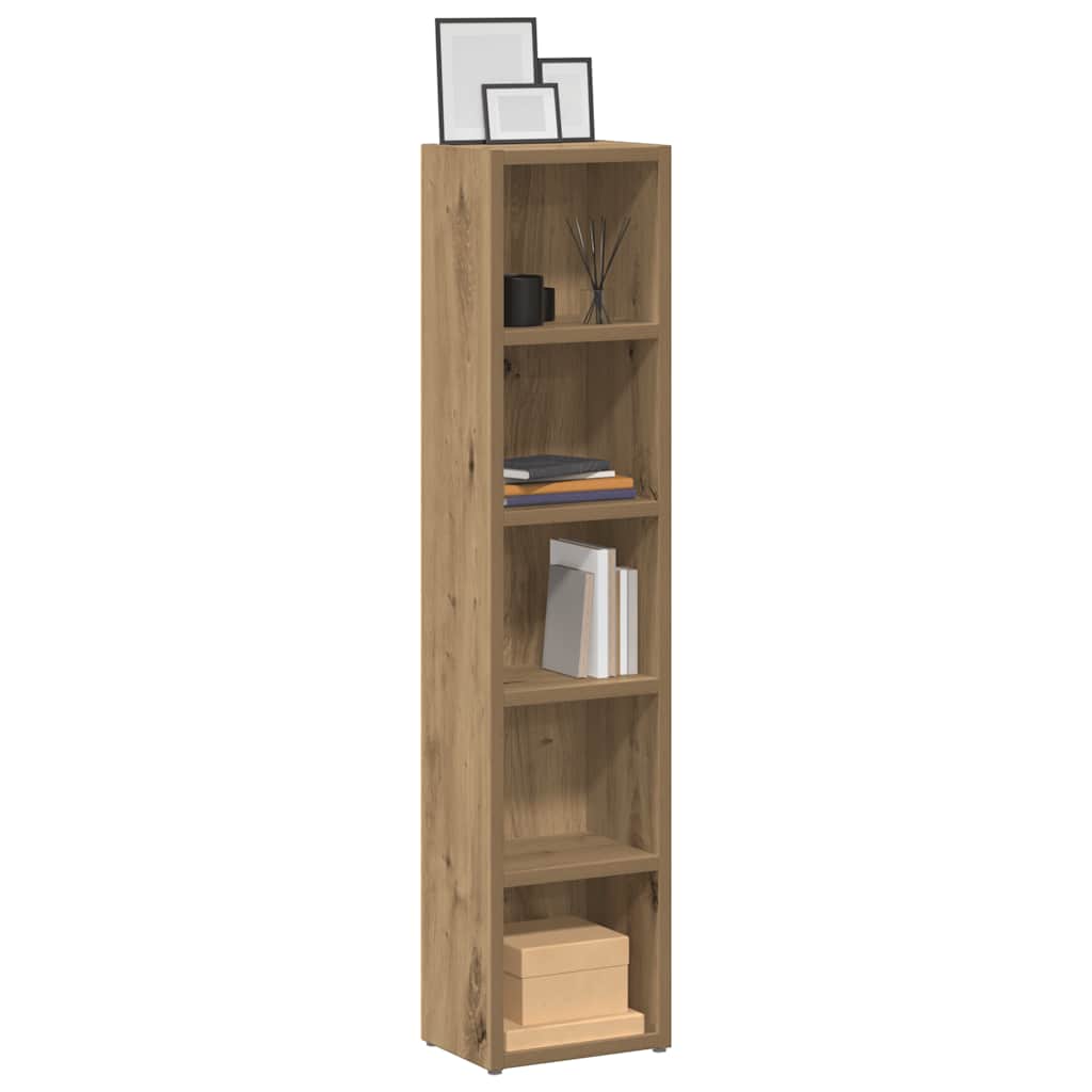 CD-Regale 2 Stk. Weiß 21x16x93,5 cm Holzwerkstoff