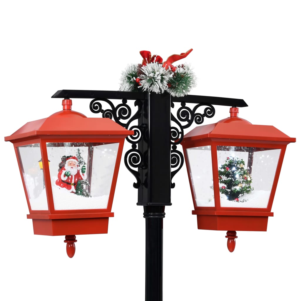 Weihnachts-Straßenlampe mit Weihnachtsmann 180 cm LED