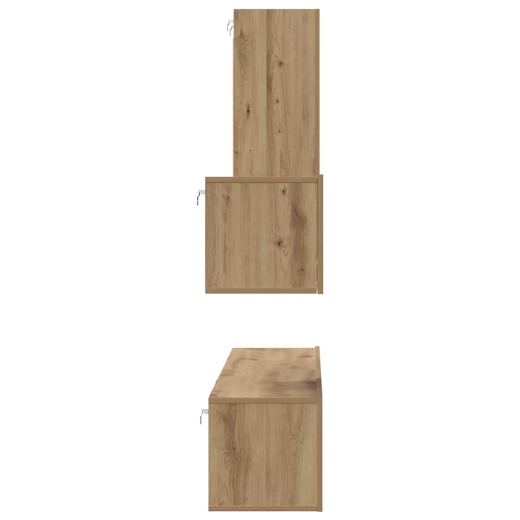 4-tlg. TV-Schrank-Set Sonoma-Eiche Holzwerkstoff