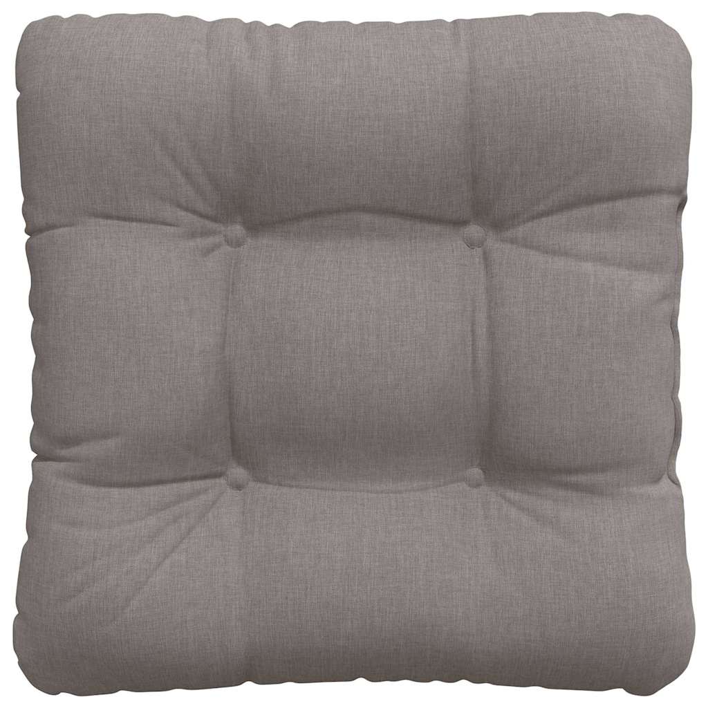 Sitzkissen 4 pcs Hellgrau 40 x 40 x 12 cm Stoff