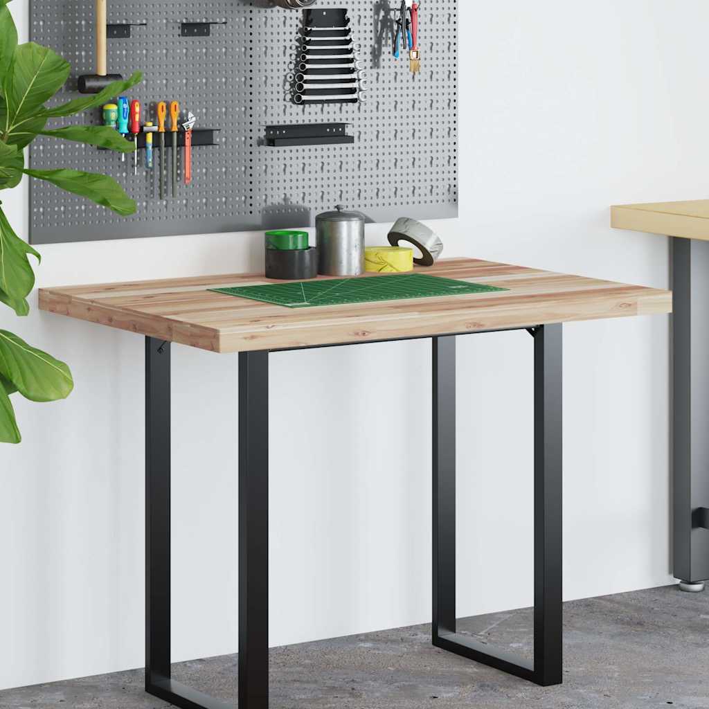 Schreibtischplatte Unbehandelt 60x50x2 cm Massivholz Akazie