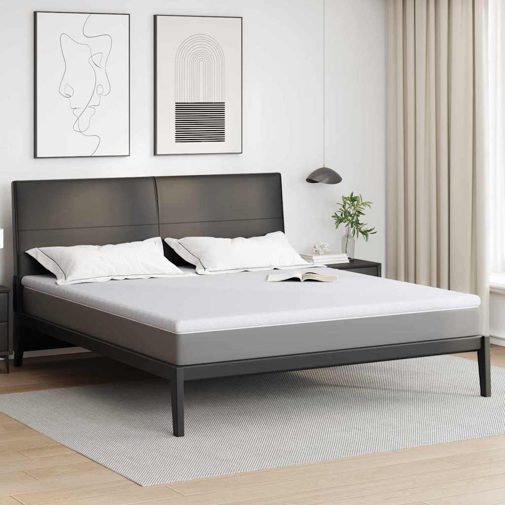 Matratzenauflage Weiß 80 x 200 cm Jacquard Stoff