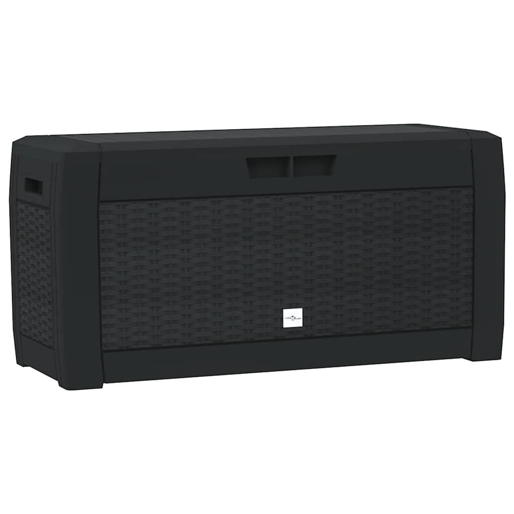 Gartentruhe Braun 119x48x60 cm Polypropylen