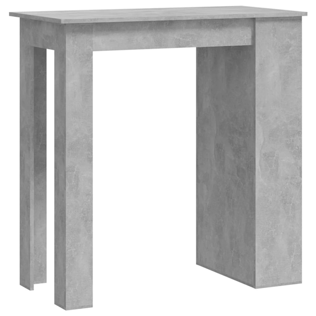 Bartisch mit Ablagefläche Weiß 102x50x103,5 cm Holzwerkstoff