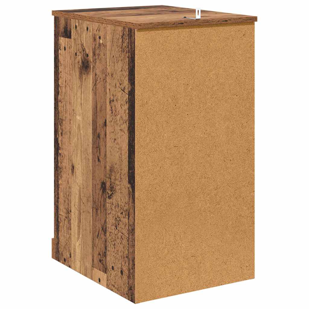 Beistellschrank mit Schublade Weiß 40x50x75 cm Holzwerkstoff