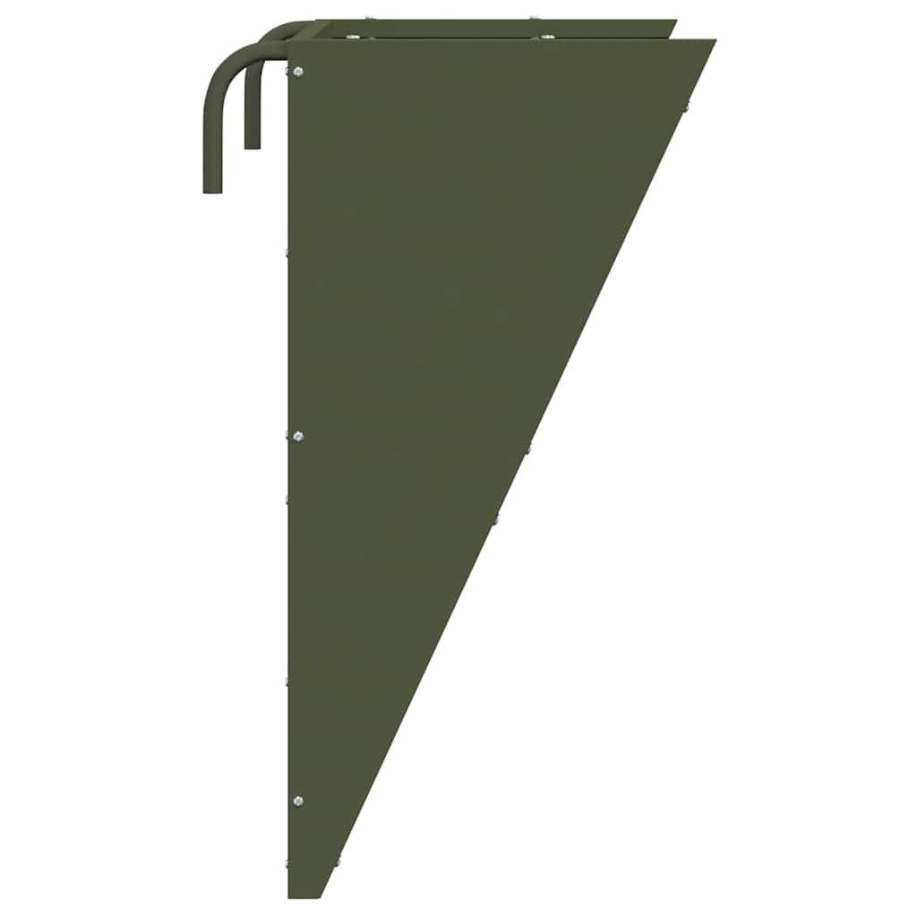 Hängender Heufutterspender Schwarz 61 x 33 x 66 cm