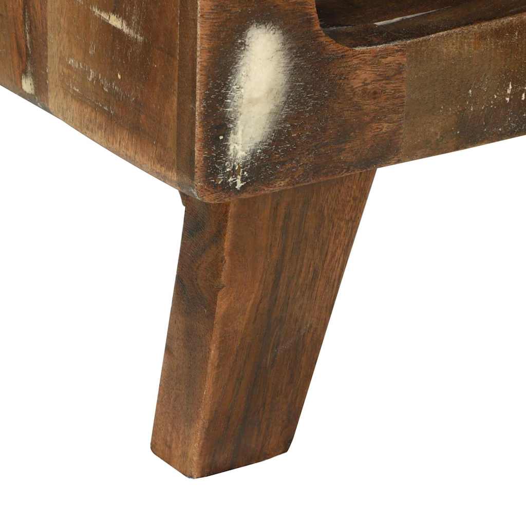Couchtisch 90 x 50 x 35 cm Massives upgecyceltes Holz