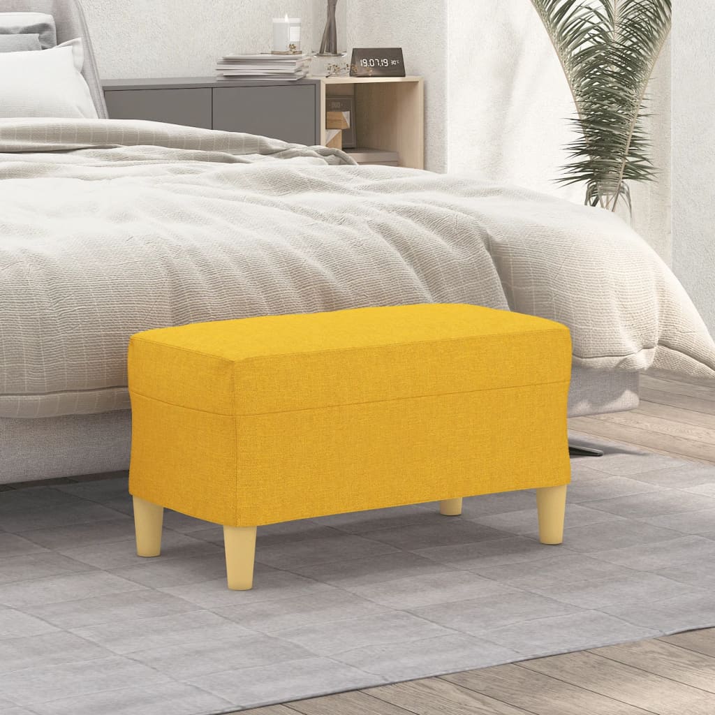 Sitzbank Hellgrau 70x35x41 cm Stoff