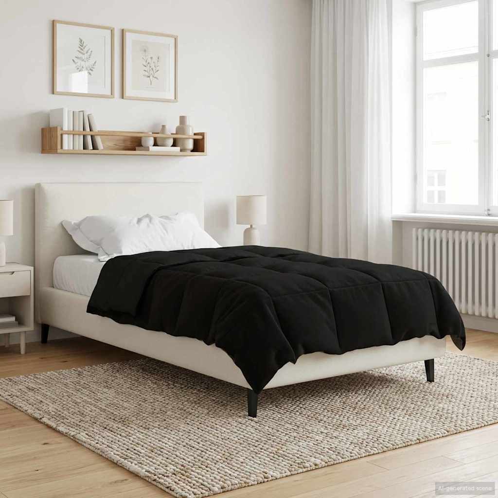 Ganzjahresbettdecke Anthrazit 135 x 200 cm Mikrofaser