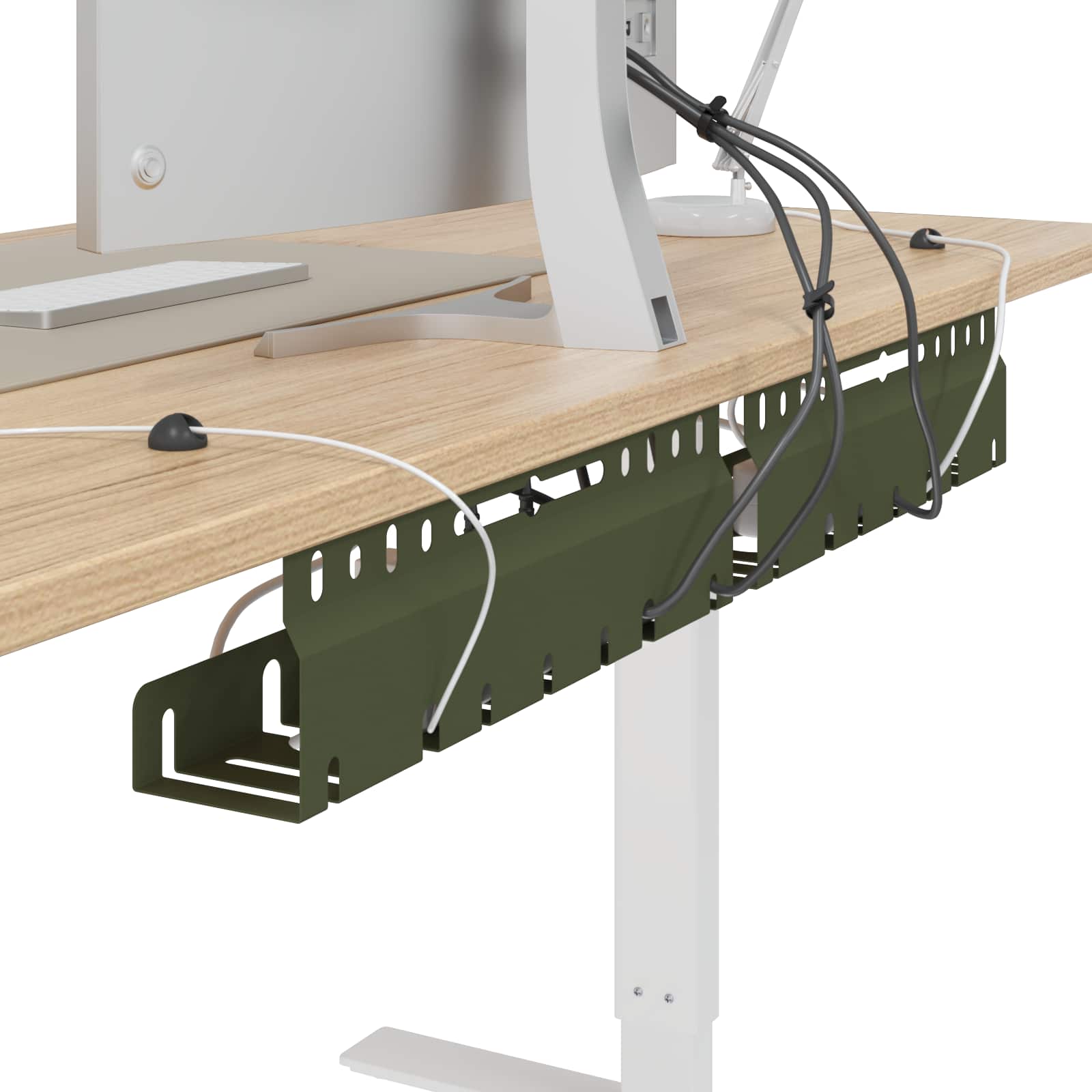Unter dem Schreibtisch Kabelmanagement Tray 2 Stk. Anthrazit