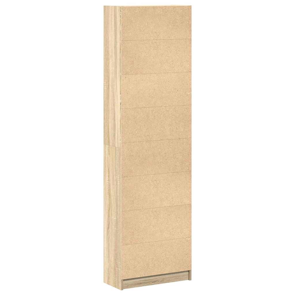 Kleiderschrank mit Regal Schwarz Eichen-Optik 55 x 25 x 189 cm