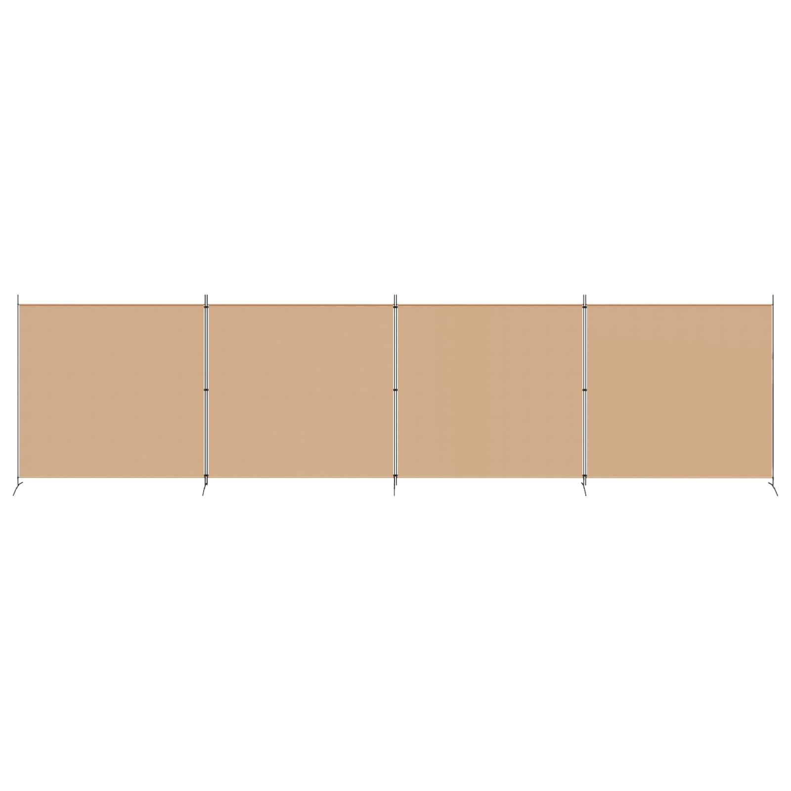 Einzel Panel Raumteiler Beige 175 x 180 cm Stoff