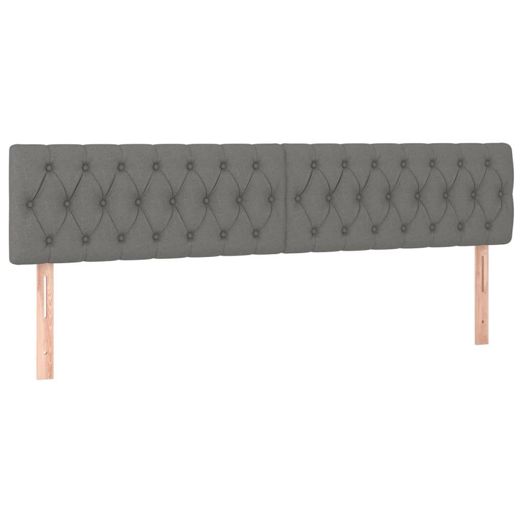 Kopfteil Hellgrau 80x7x118/128 cm Stoff